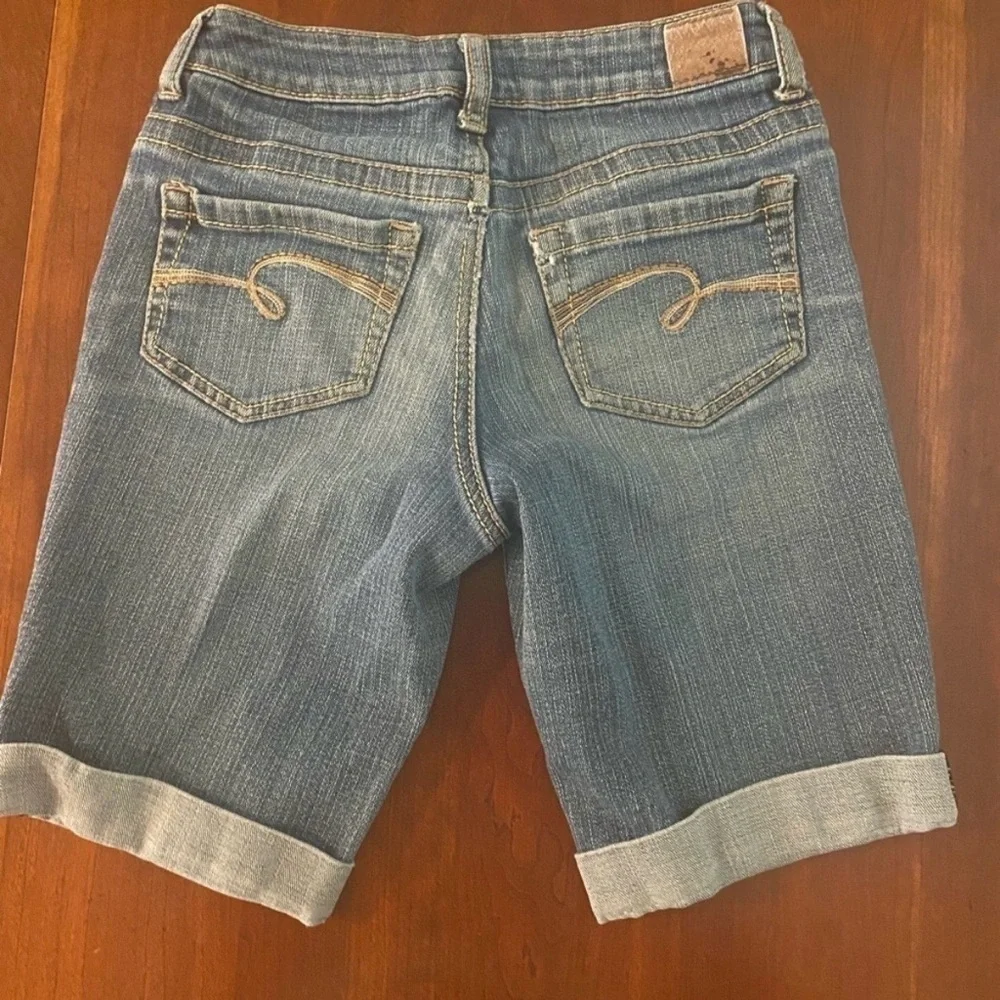 Justice Girls Denim Shorts and Red Jeans Set, 2 pair, Size 12